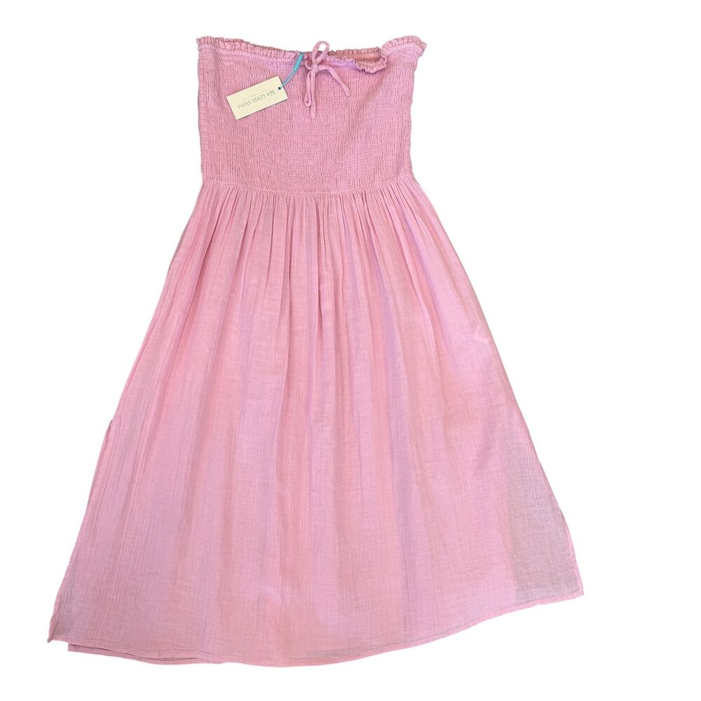 NEW WITH TAGS SEA LEVEL SUNSET BEACH DRESS PINK SMALL